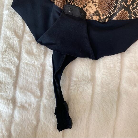 Commando Faux Leather Snakeskin Embossed Bodysuit - Picture 9 of 9